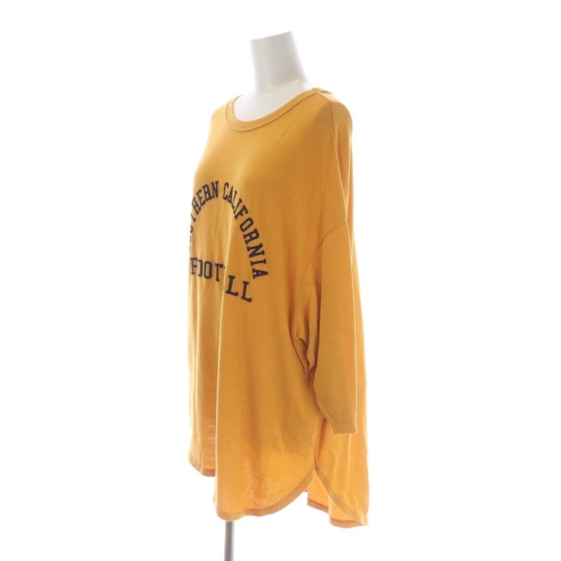アメリカーナ AMERICANA 21AW アパルトモン別注 Football T-sh カットソー ニット 九分袖 チュニック オレンジ /DO ■OS レディース アメリカーナ AMERICANA 21AW アパルトモン別注 Football T-sh