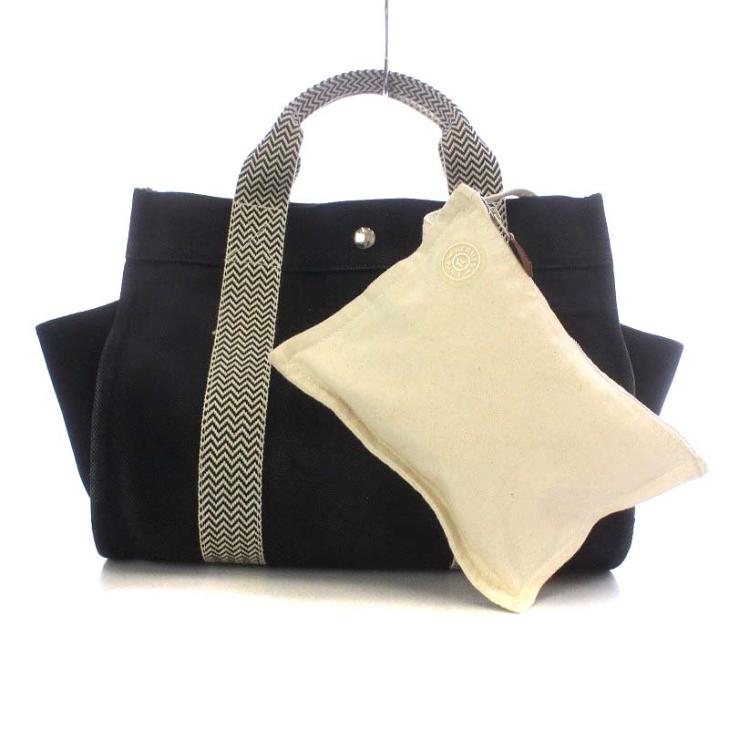 エルメス HERMES カンヌPM トートバッグ ハンドバッグ キャンバス  