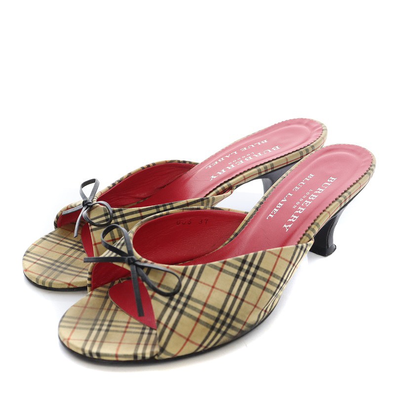 バーバリーブルーレーベル BURBERRY BLUE LABEL ミュール サンダル  