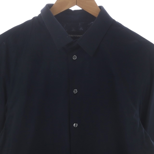 エンポリオアルマーニ EMPORIO ARMANI 長袖シャツ 前開き 17/43 紺 