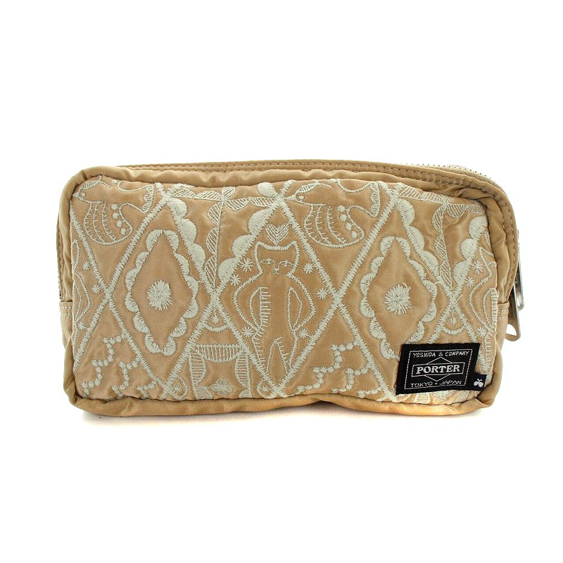 ポーター PORTER 吉田カバン ミナペルホネン ポーチ 刺繍 ナイロン  