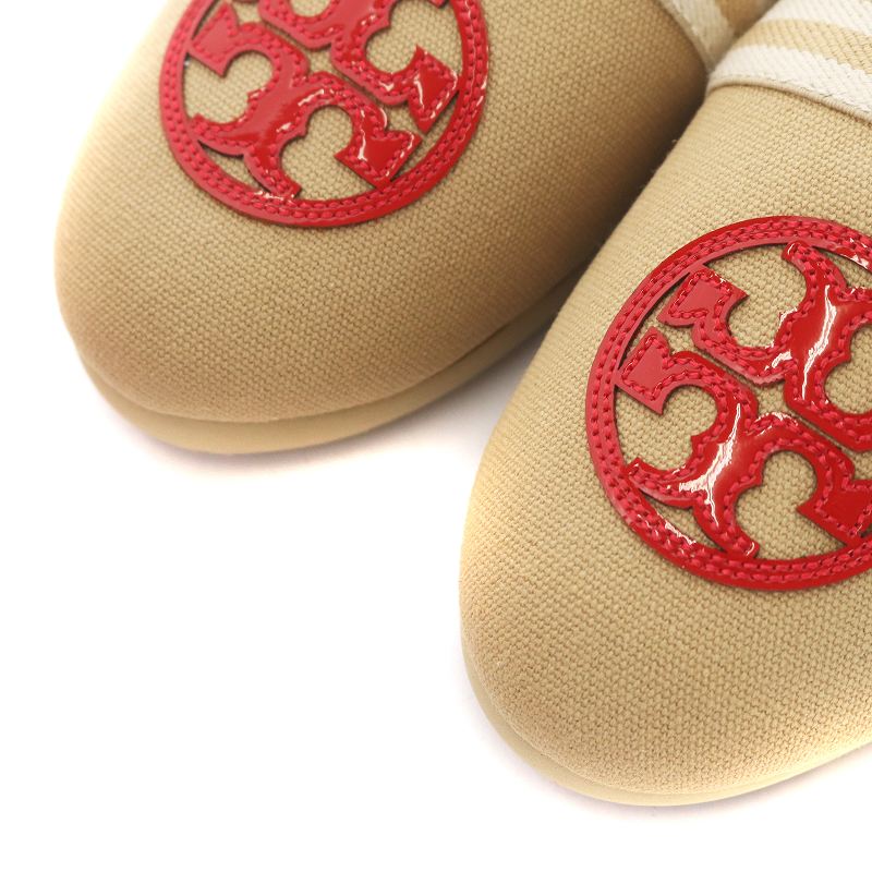 トリーバーチ TORY BURCH スリッポン フラットシューズ ロゴ ライン 7 