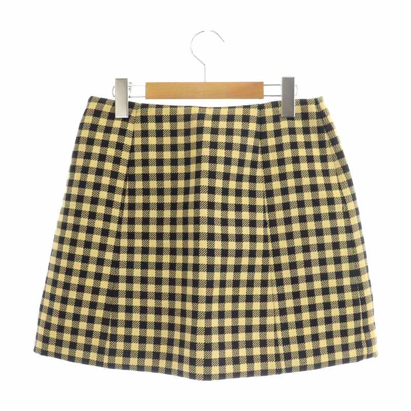 PRADA プラダ　チェック柄　タイトスカート bra561_2.jpg
