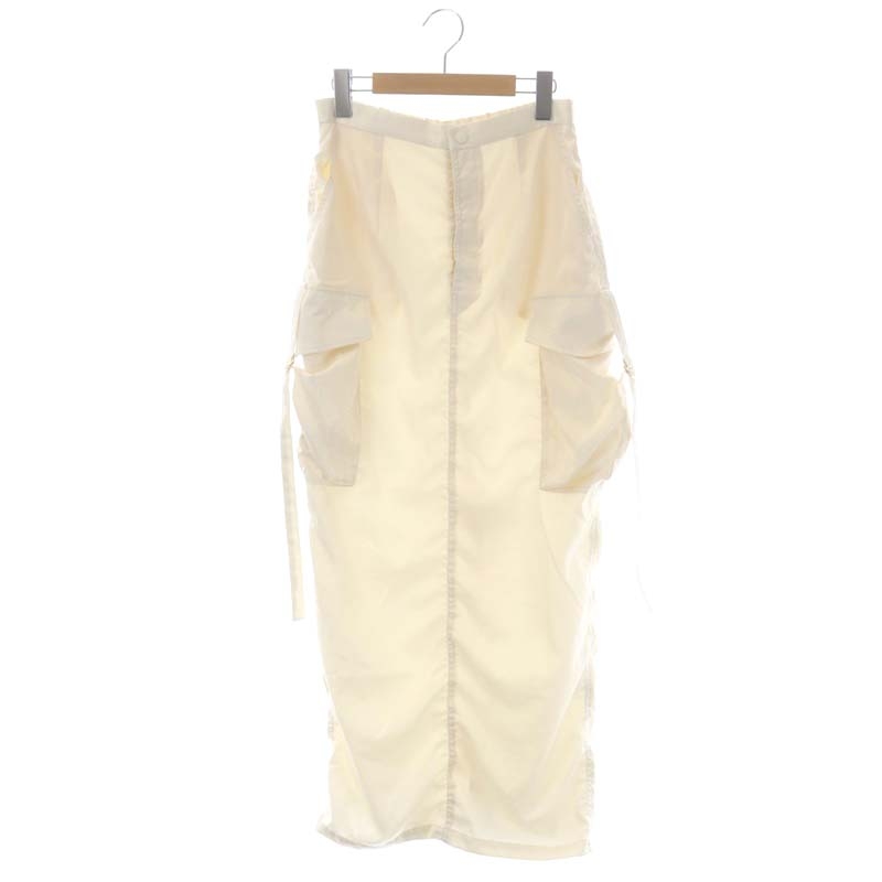 ルシェルブルー LE CIEL BLEU 23AW Cargo Maxi Skirt Iラインカーゴ 