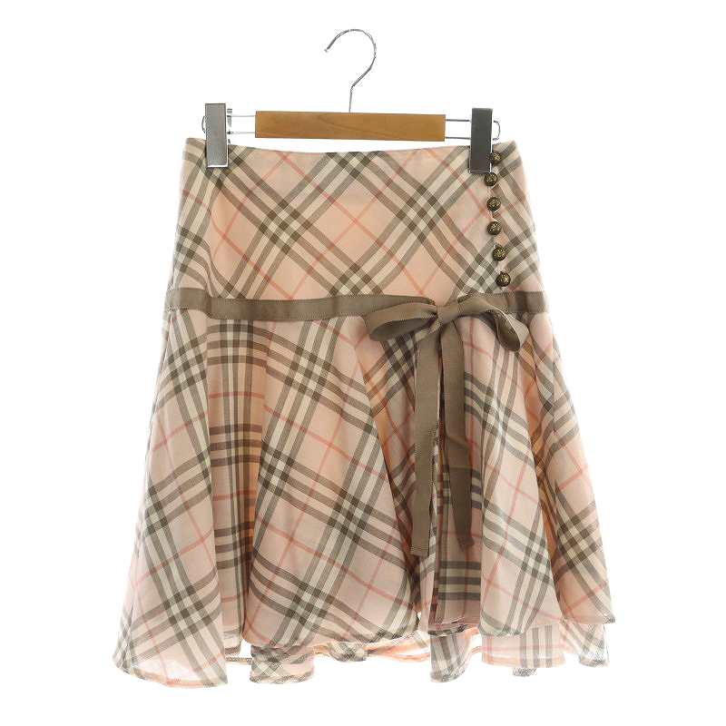 バーバリーブルーレーベル BURBERRY BLUE LABEL ミニスカート フレア 