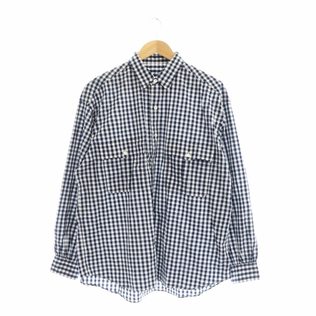 Porter Classic チェックシャツ Lサイズ ROLL UP GINGHAM CHECK SHIRT（ロール アップ ギンガム チェック