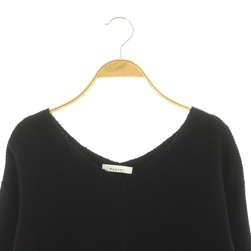 フィーニー PHEENY Big waffle side gather L/S カットソー 長袖 