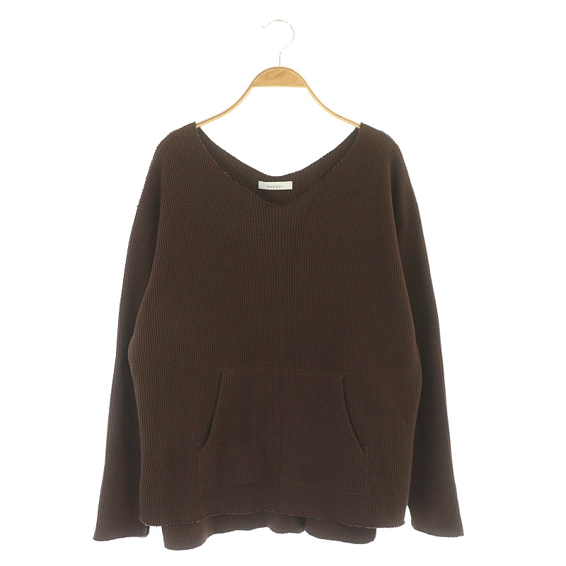 フィーニー PHEENY Big waffle side gather L/S カットソー 長袖 