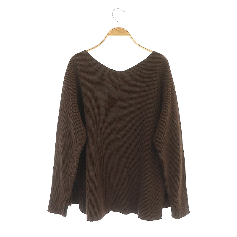 フィーニー PHEENY Big waffle side gather L/S カットソー 長袖  