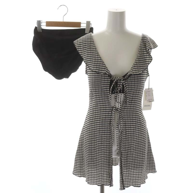未使用品 スナイデル snidel 23SS ワンピースセット ビキニ チェック  