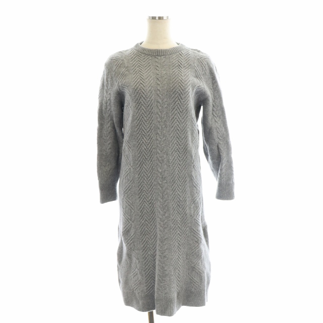 セオリー theory ROYAL WOOL CABLE DRESS ケーブルニットワンピース  