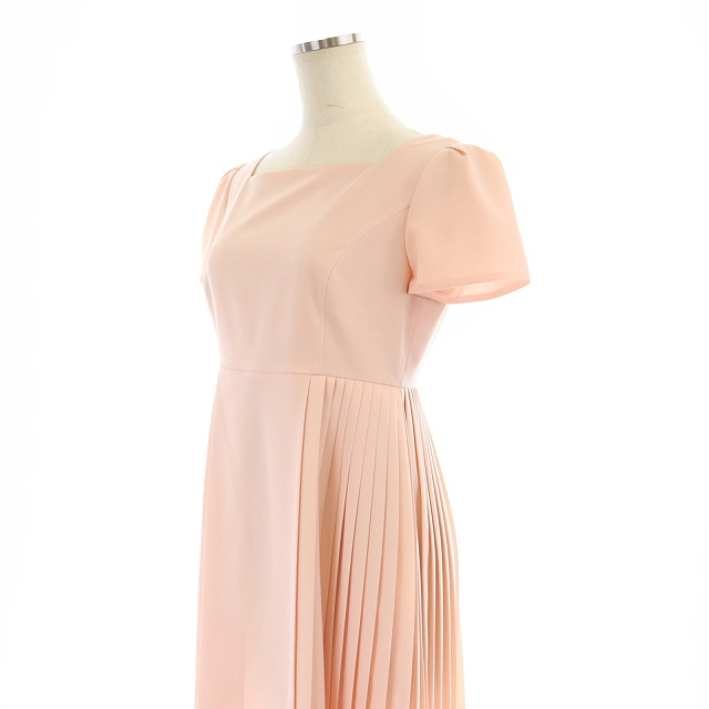 フォクシーニューヨーク FOXEY NEW YORK サイドプリーツワンピース 膝  