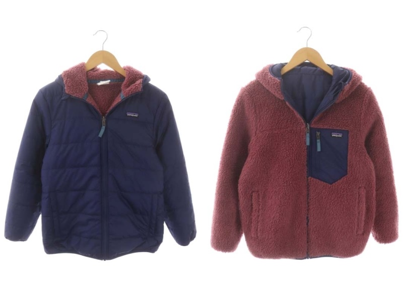 パタゴニア リバーシブルボアパーカージャケット たくましい キッズXL