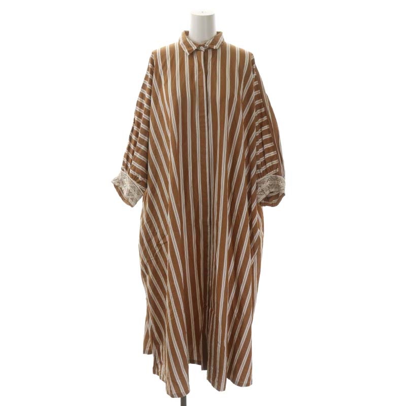 ヌキテパ NE QUITTEZ PAS! ワンピース ロング 長袖 ストライプ  