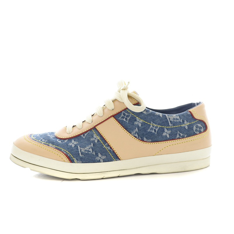ルイヴィトン LOUIS VUITTON スニーカー モノグラム デニム生地 