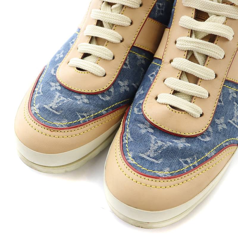 Louisvuitton ローカット スニーカー デニムモノグラム 25cm