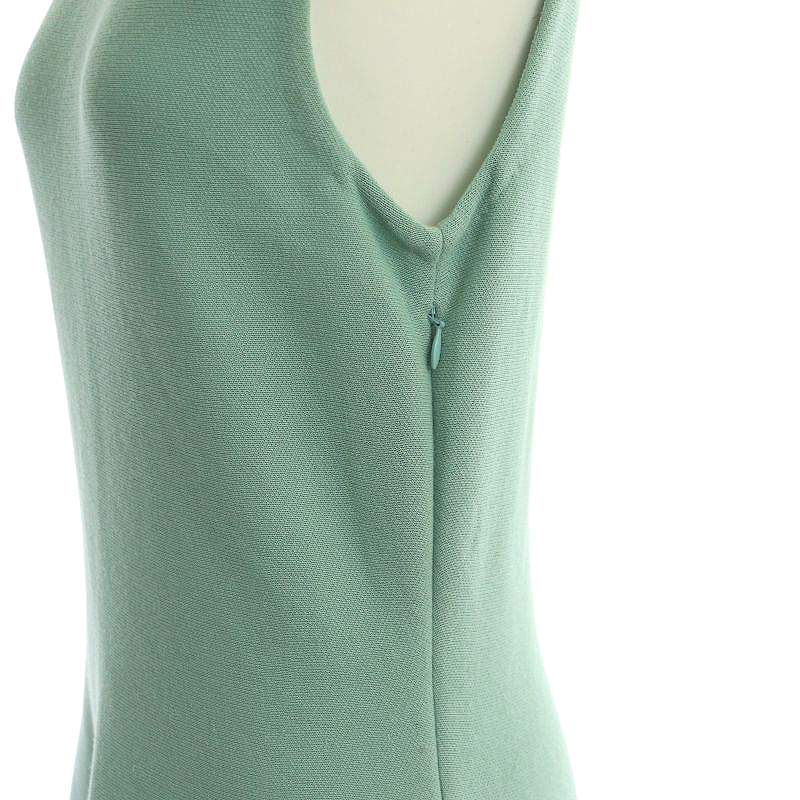 ドゥロワー Drawer 18Gダブルフェイスニットワンピース ノースリーブ  