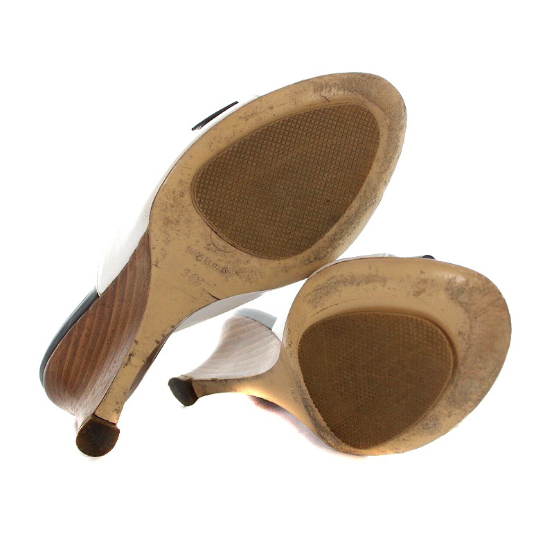 シャネル CHANEL ミュール サンダル リボン ウェッジソール リボン