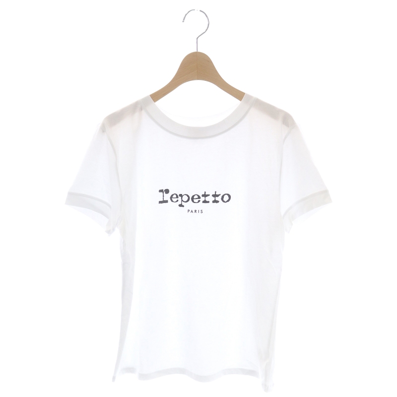 レペット Repetto ロゴTシャツ カットソー 半袖 M 白 ホワイト /MF 