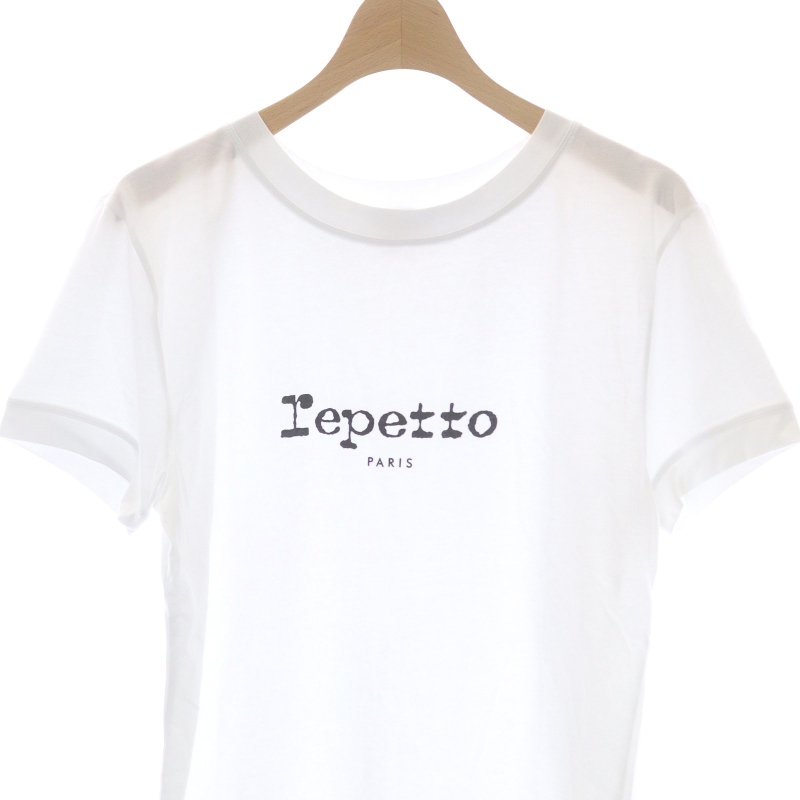 レペット Repetto ロゴTシャツ カットソー 半袖 M 白 ホワイト /MF  