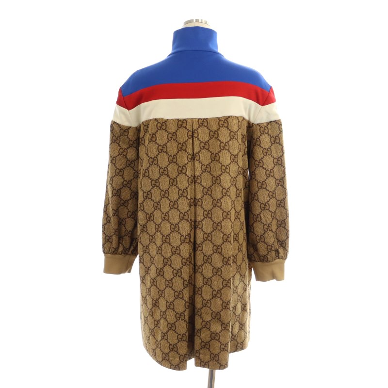 グッチ GUCCI GGテクニカル ジャージー ドレス ハーフジップ  