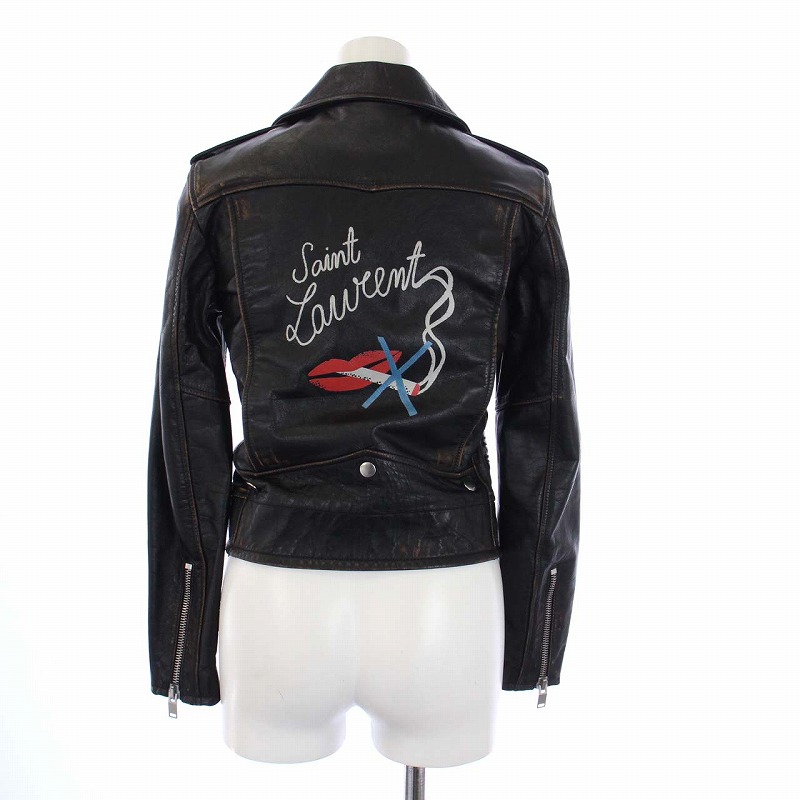 サンローラン パリ SAINT LAURENT PARIS スモーキングリップ レザー 