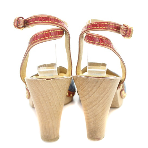 ルイヴィトン LOUIS VUITTON ウッドデニムサンダル ストラップ  