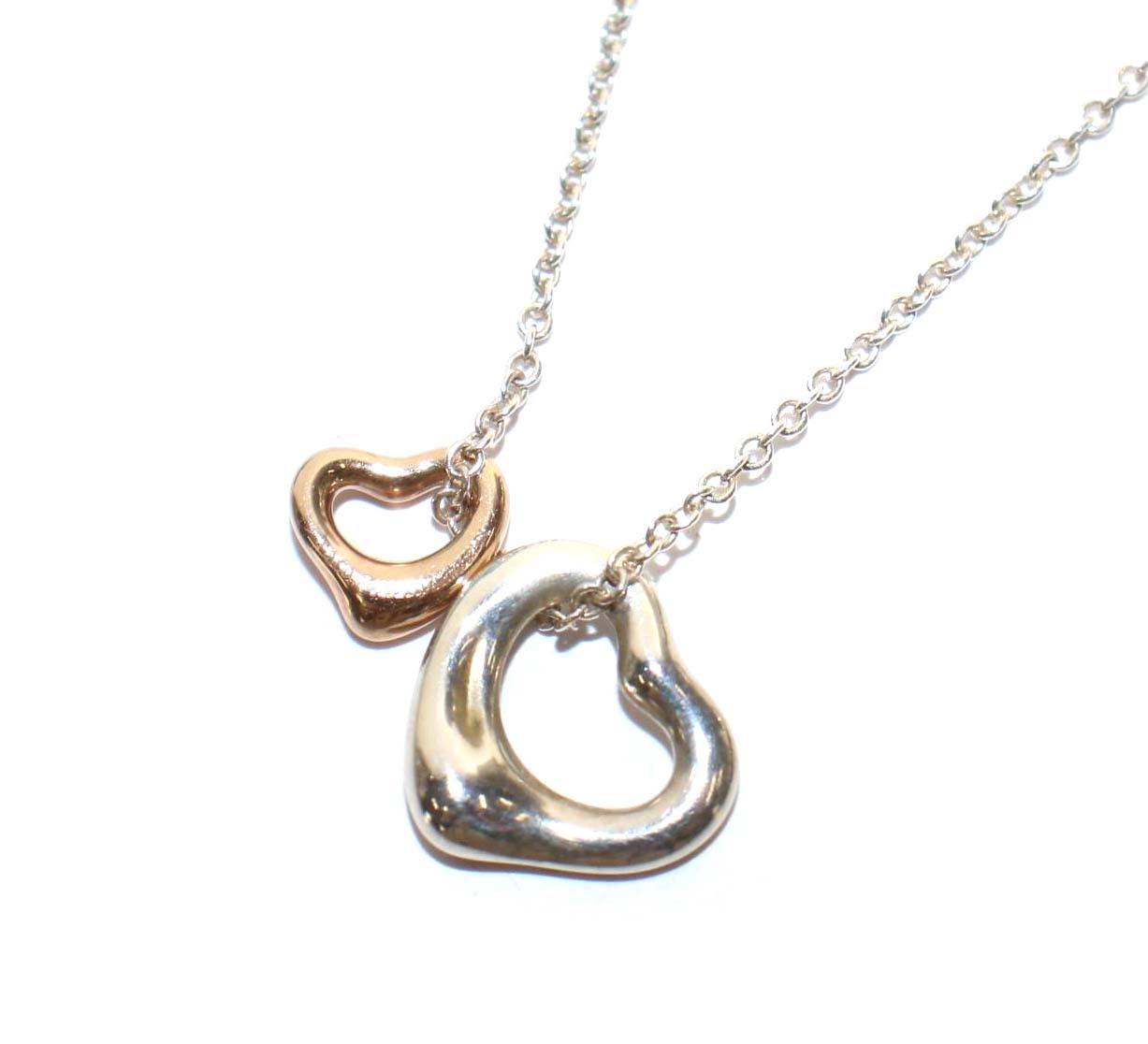 ティファニー TIFFANY & CO. ダブルオープンハート ネックレス AG925  