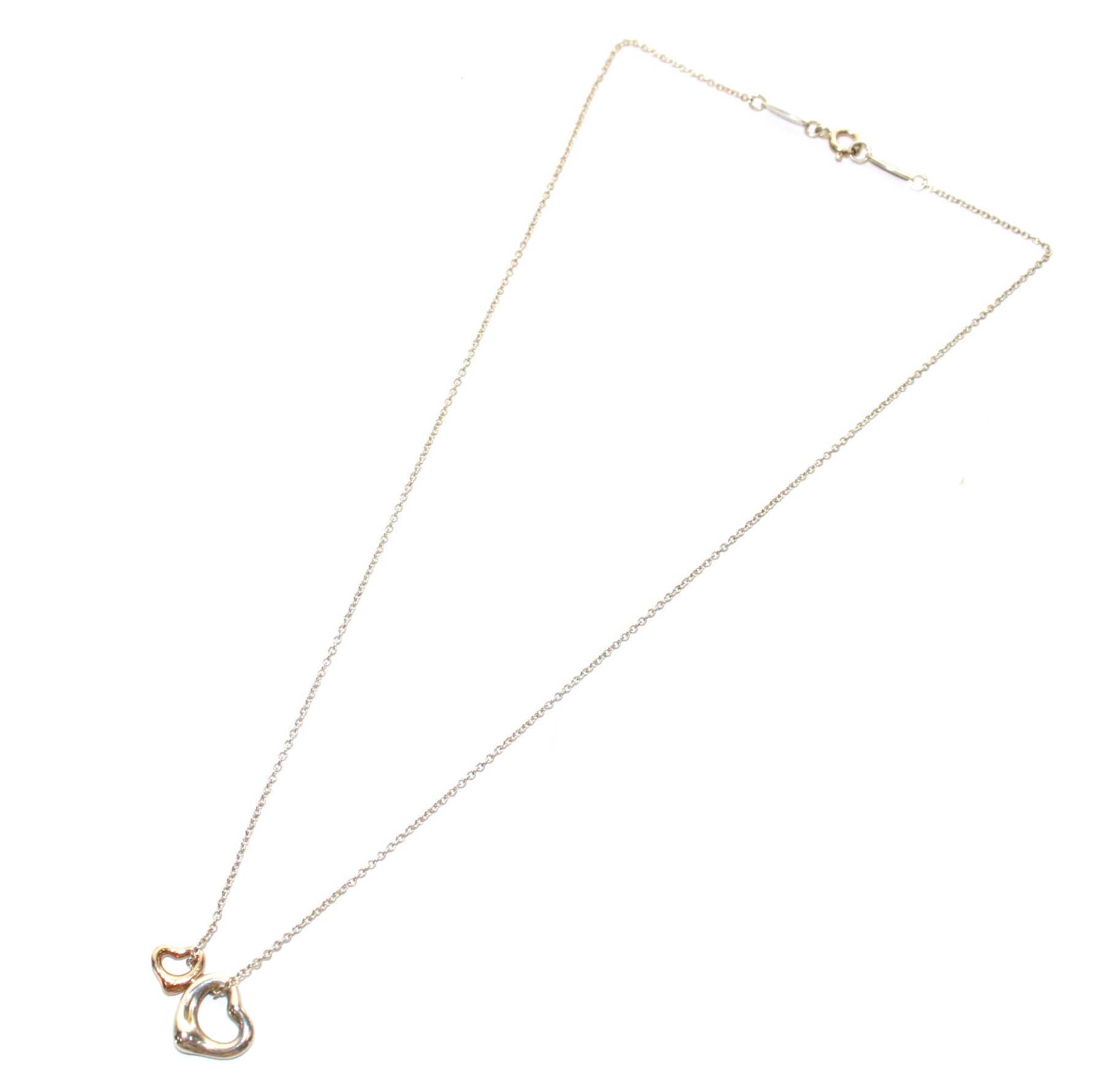ティファニー TIFFANY & CO. ダブルオープンハート ネックレス AG925 
