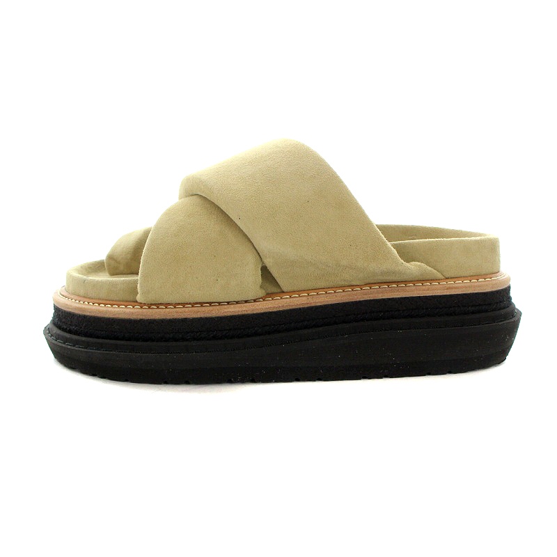 サカイ sacai 23SS Multiple Sole Sandals サンダル スエード 厚底 40 