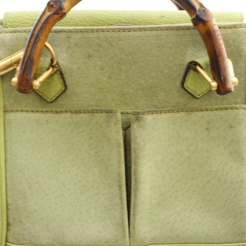 グッチ GUCCI ミニ 2WAY ショルダーバッグ ハンドバッグ バンブー  