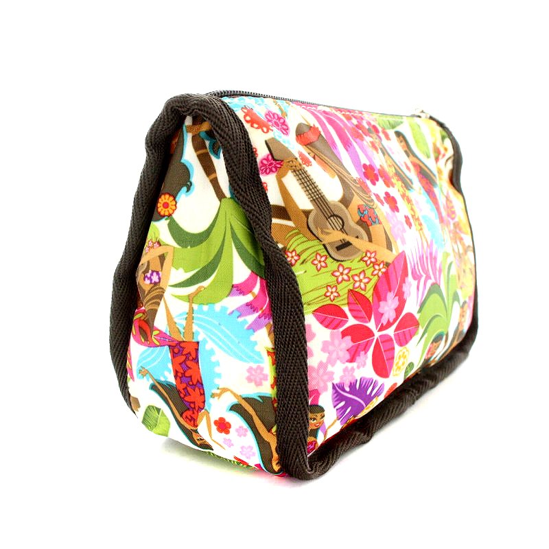 【新品未使用】レスポ　ハワイ限定フラガール　ラージウィークエンダー　ポーチ付き❣️ レスポートサック LesportSAC ハワイ限定 ポーチ フラガール柄