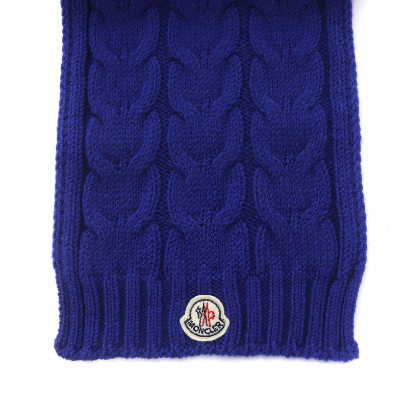 未使用品 モンクレール MONCLER SCIARPA マフラー ウール混 ニット 