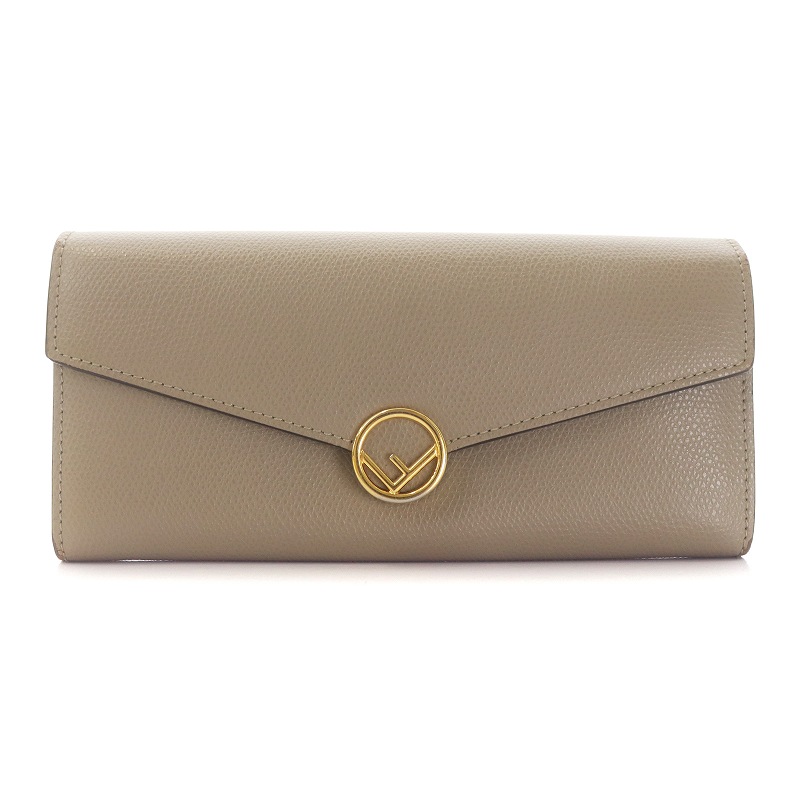 フェンディ FENDI F IS エフイズ コンチネンタル 長財布 レザー ロゴ  