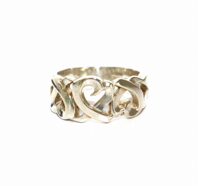 ティファニー TIFFANY & CO. トリプルラビングハート リング 指輪 8号 