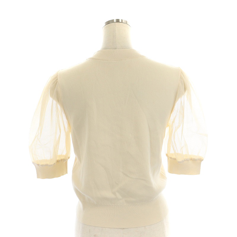アナイ ANAYI 23AW チュールレイヤードパフプルオーバー カットソー 