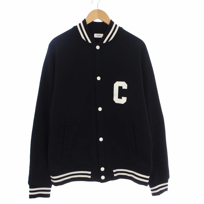 セリーヌ CELINE Hedi Slimane 22AW ロゴワッペン カレッジ テディ  