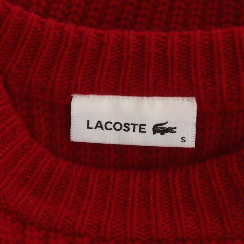 ラコステ LACOSTE 近年モデル 編み立て切り替えウールニットワンピース 