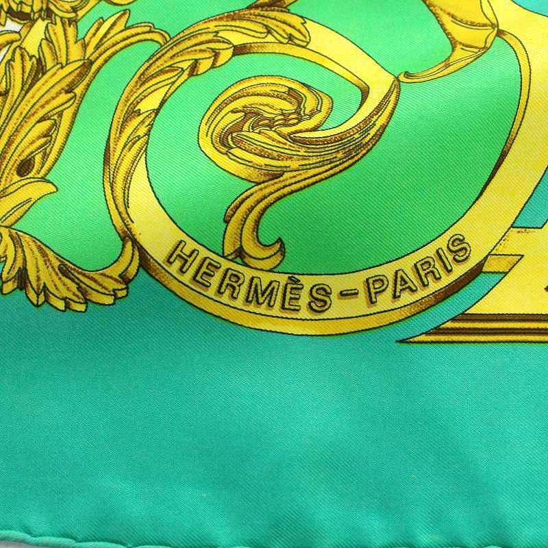エルメス HERMES LES TUILERIES チュイルリー公園 カレ90 スカーフ 絹