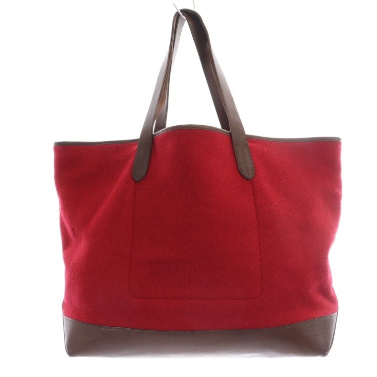 レザー 赤 トートバッグループ付き レザー 赤 トートバッグループ付き