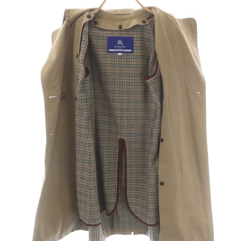 バーバリーブルーレーベル ライナー付 トレンチコート ベルト ベージュ