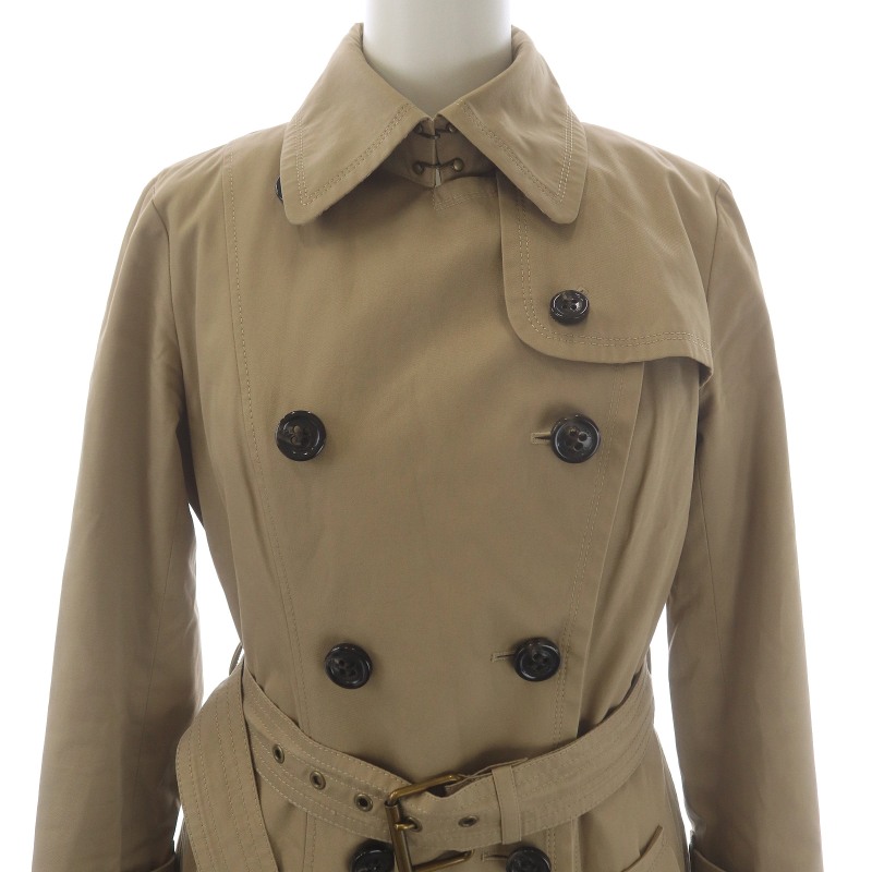 バーバリーブルーレーベル ライナー付 トレンチコート ベルト ベージュ
