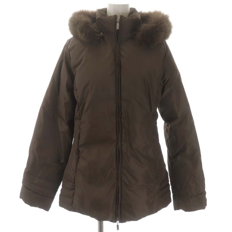 モンクレール MONCLER 茶タグ ファー付き ダウンジャケット アウター  
