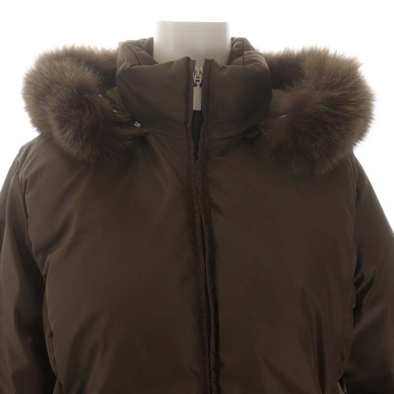 モンクレール MONCLER 茶タグ ファー付き ダウンジャケット アウター 