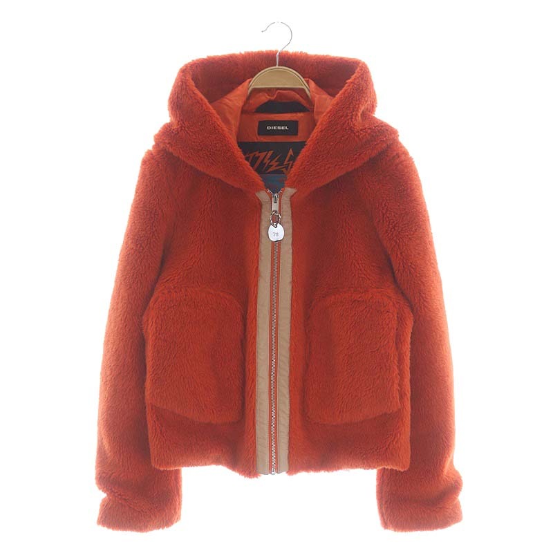 ディーゼル DIESEL キッズ モコモコジップパーカー ジャケット フード 