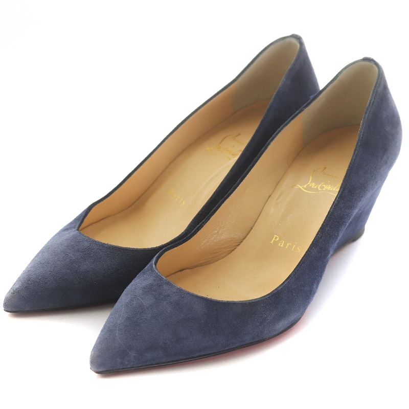 クリスチャンルブタン Christian louboutin パンプス スエード レザー 