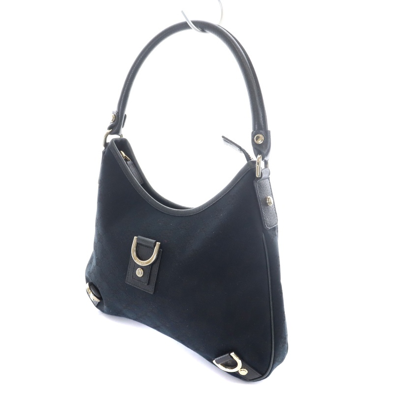 グッチ GUCCI アビー GGキャンバス × レザー ワンショルダー 