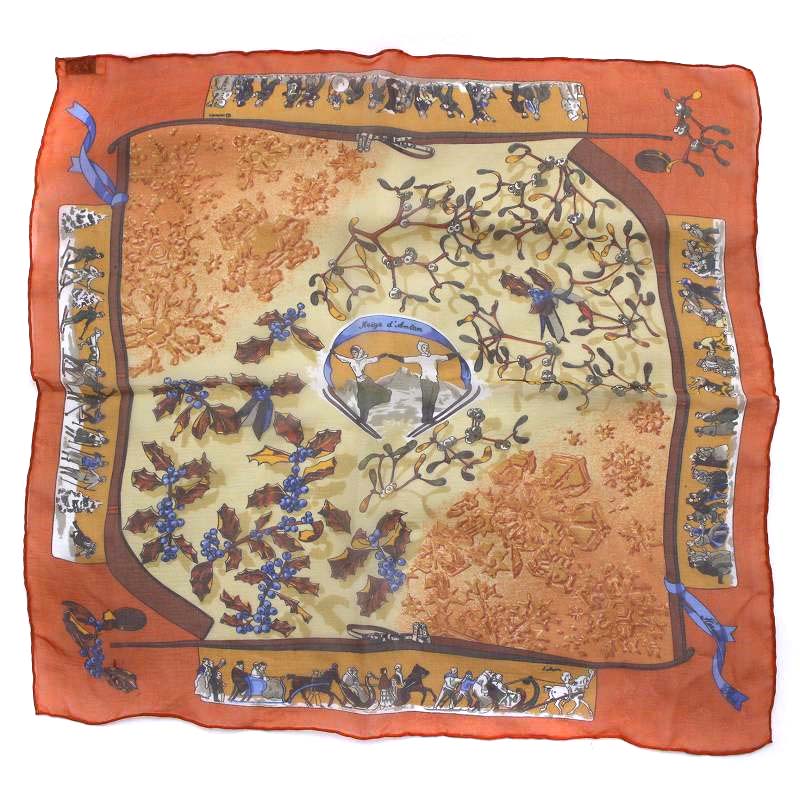 エルメス HERMES スカーフ プチカレ カレ40 Neige d