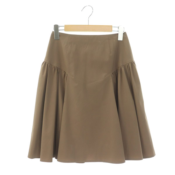 フォクシーニューヨーク FOXEY NEW YORK ギャザーフェザースカート 膝  