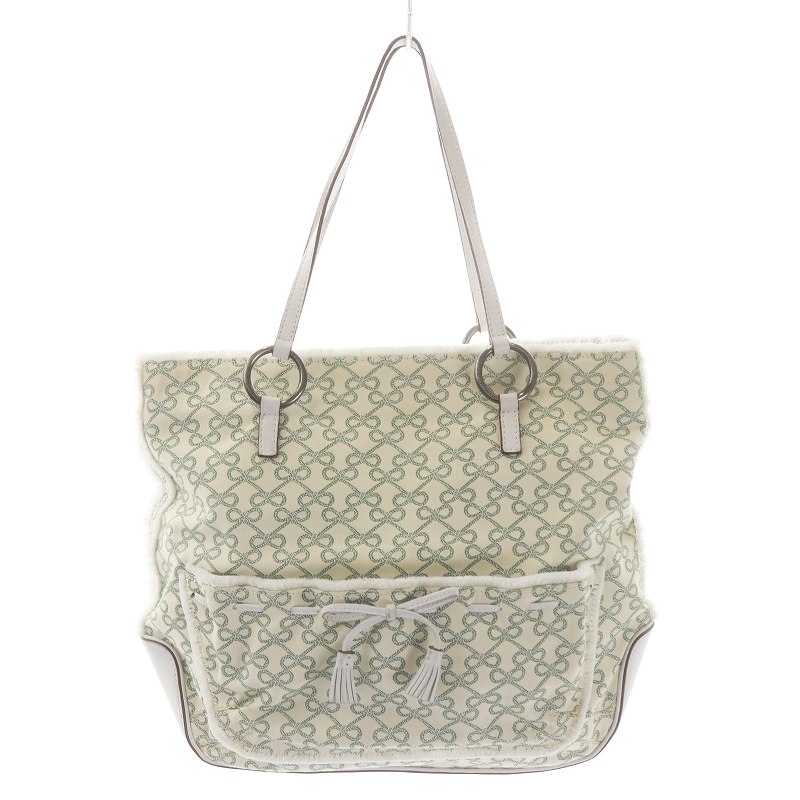 アニヤハインドマーチ ANYA HINDMARCH トートバッグ キャンバス 